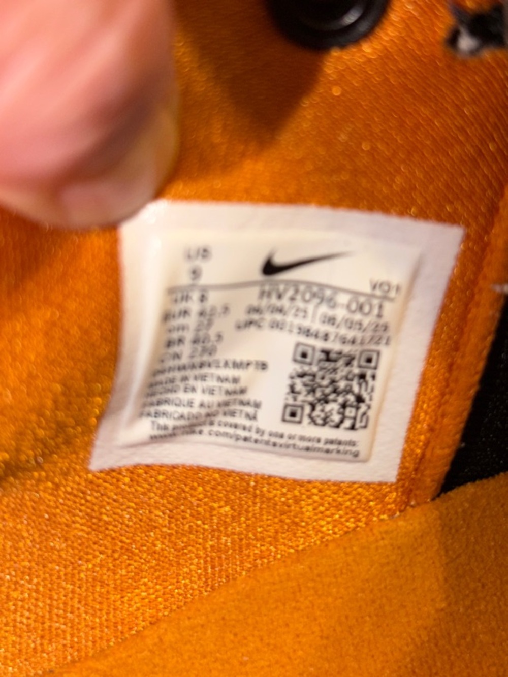 Nike Book 1 NAS Men’s Black, Orange & White Low-Top Sneakers/Speckled Panels - Picture 15 of 15